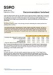 Recommendation fact sheet 2020/21