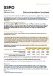 Recommendation fact sheet 2022/23