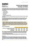 Activity type Factsheet - Develop and Make 2023-24
