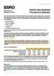 Activity type Factsheet - Provide and Maintain 2023-24