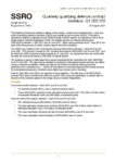 Quarterly qualifying defence contract statistics: Q1 2021/22
