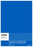 User guide for estimated rates agreement pricing statement report