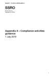 Appendix 4 - Compliance activities guidance