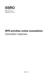 BPR activites review consultation responses