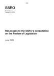 Consolidated responses to the Review of Legislation 2020 consultation