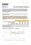 Recommendation factsheet 2019/20