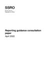 Reporting guidance consultation April 2022