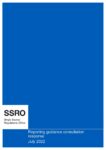 Response to consultation on reporting guidance changes