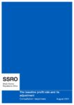 Response to consultation on the baseline profit rate and its adjustment