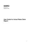 User guide for actual rates claim report